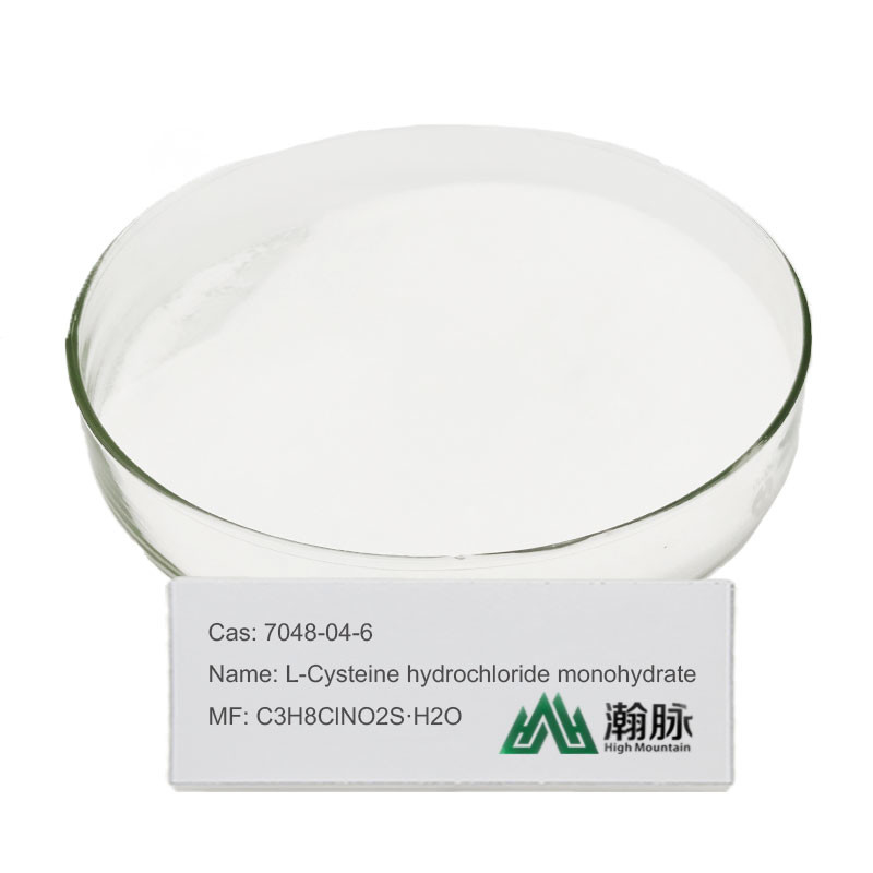 L-Sistein Hidroklorida Monohidrat CAS 7048-04-6 C3H8ClNO2S H2O L-Sistein Hcl