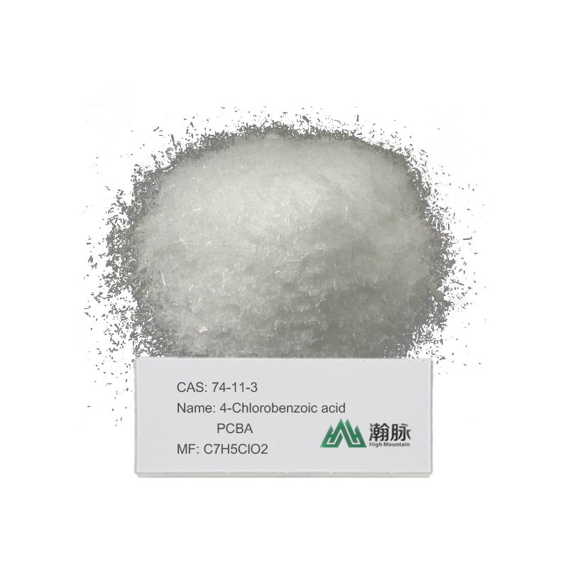 PCBA P-Chlorbenzoic Acid Kimia Menengah Asam 4-Chlorobenzoic CAS 74-11-3 C7H5ClO2