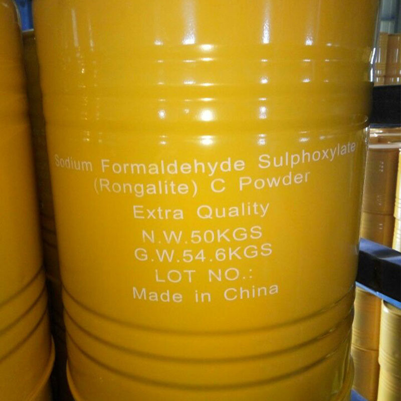 Rongalite/SFS Natrium Formaldehida Sulfoksilat CAS 149-44-0,6035-47-8 Stabilisator tidak beracun untuk sintesis polimer